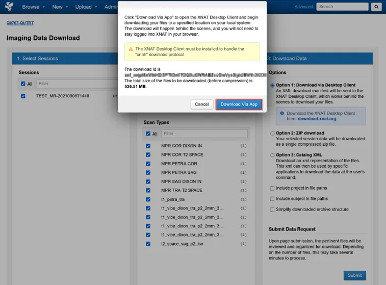 Download via Desktop Client