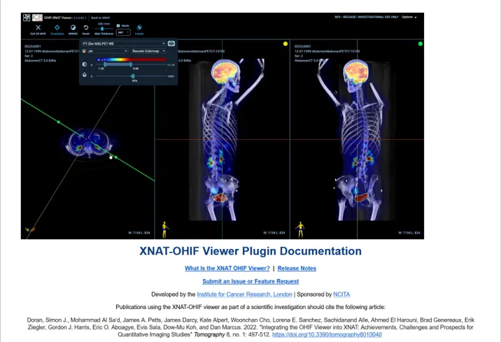 XNAT OHIF Viewer home screen