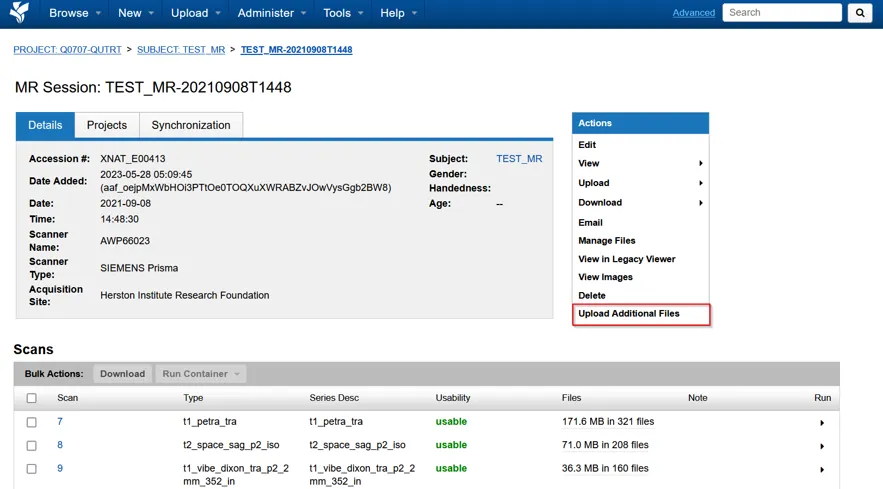 Upload Additional Files