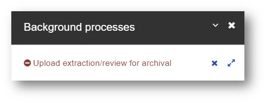Upload failure